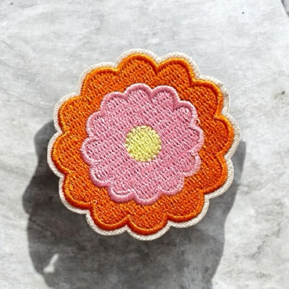 Flower Embroidered Patch